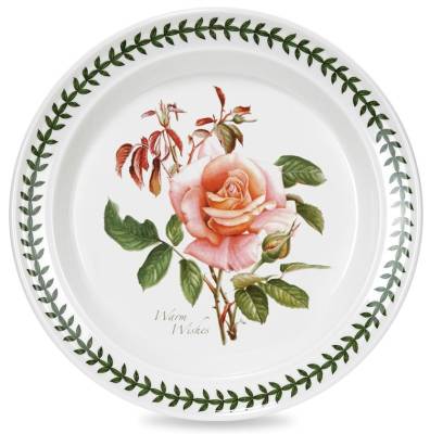 Тарелка обеденная  "Ботанический сад", "Розы. Наилучшие пожелания" 25 см 
