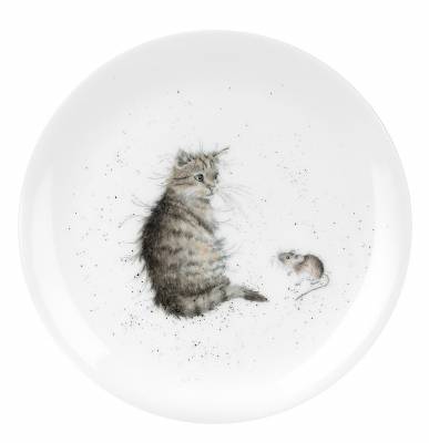 Тарелка закусочная «Кот и мышь Забавная фауна» 20 см