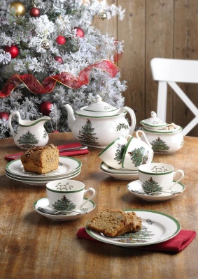 чашка с блюдцем 0,2 л "Рождественская ель"