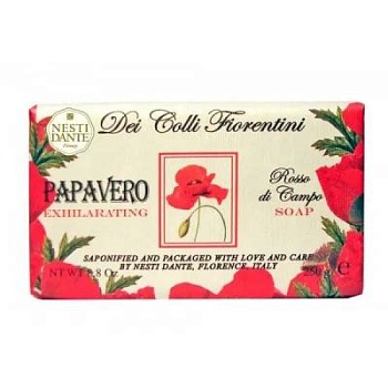 Натуральное мыло DEI COLLI FLORENTINI Exhilarating Poppy(Бодрящий Мак) 250 Г 