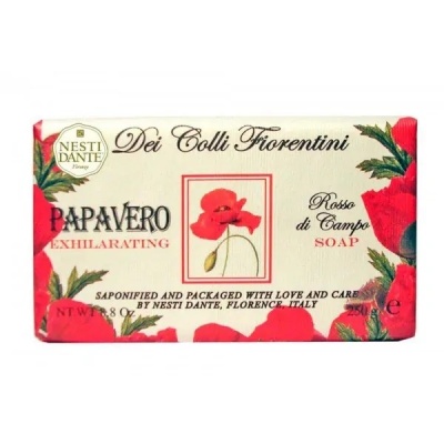 Натуральное мыло DEI COLLI FLORENTINI Exhilarating Poppy(Бодрящий Мак) 250 Г 