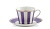 чашка чайная с блюдцем 240 мл "Карнавал (лавандовая полоска)"