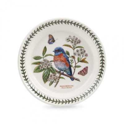 Тарелка закусочная "Ботанический сад. Птицы. Дрозд" 21,5см