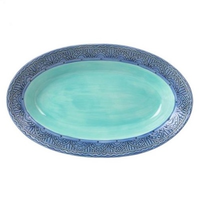 блюдо овальное 33 см "Цветочный узор"  