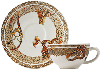 чашка чайная с блюдцем 260 мл "Лошади ветра"