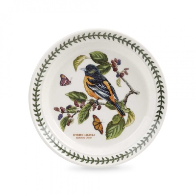 Тарелка закусочная "Ботанический сад. Птицы. Иволга" 21,5см 