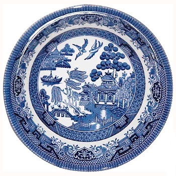 Тарелка суповая 20 см "Голубая ива" 