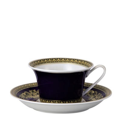 чашка чайная с блюдцем  0,22 л "Medusa blue" 