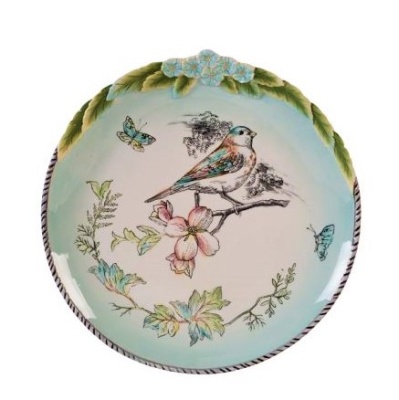 тарелка акцентная  22 см "Английский сад. Птица" 