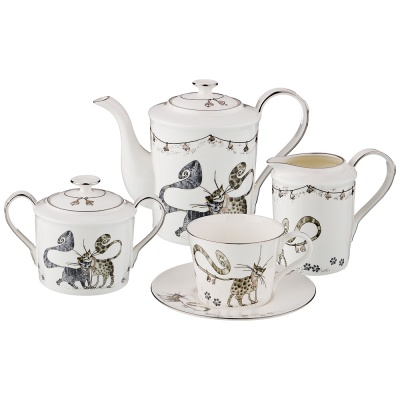 Чайный сервиз "КОТИКИ" на 6 персон 15 пр. 