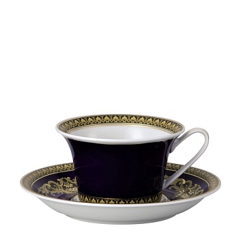 чашка чайная с блюдцем  0,22 л "Medusa blue" 