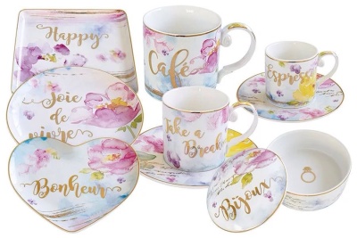 чашка с блюдцем "Любовь" 250 мл. 