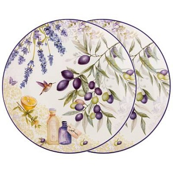 Набор тарелок закусочных "Прованс оливки" из 2 шт,20,5 см 