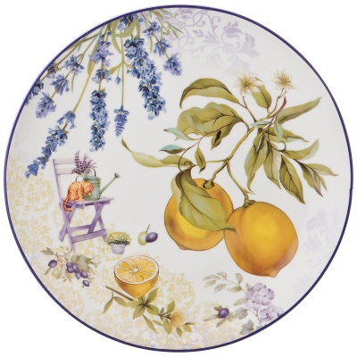 Набор тарелок обеденных "Прованс Лимоны" 2пр. 25,5см 