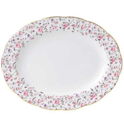 блюдо овальное Винтаж, 33 см "Rose Confetti" 