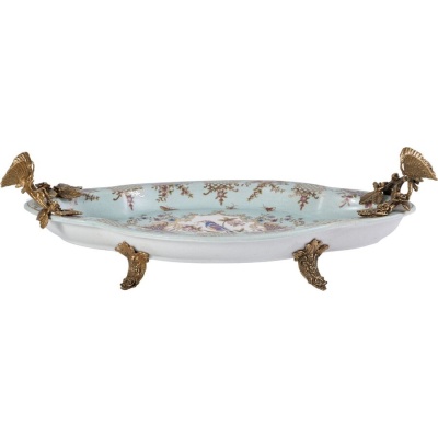 Блюдо с бабочками