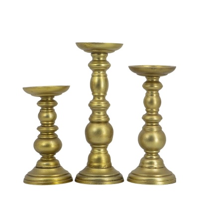 Подсвечники, набор 3 предмета 11х11х30; 11х11х24; 11х11х20см