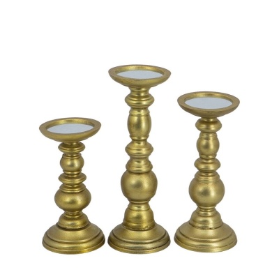 Подсвечники, набор 3 предмета 11х11х30; 11х11х24; 11х11х20см