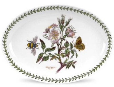 Блюдо овальное Botanic Garden "Шиповник", 28 см 