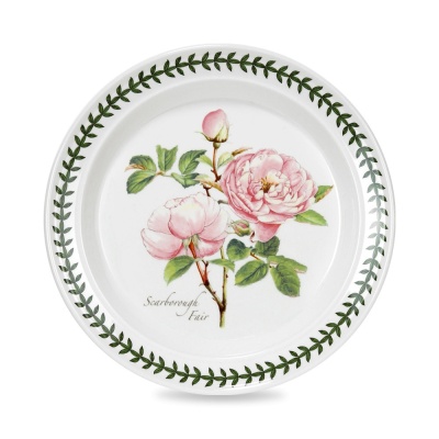 Тарелка закусочная "Ботанический сад", "Розы. Скаборо розовая" 21,5см  