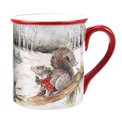 Кружка "Зимний лес. Белочка" 470мл
