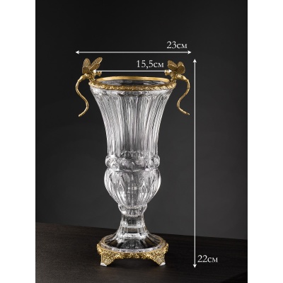 Ваза со стрекозами 24х17х37см