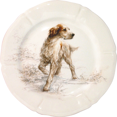 тарелка десертная 23,2 см "Собаки. Солонь"