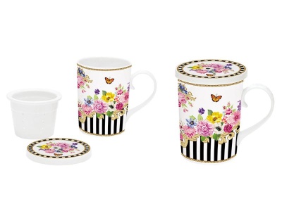 кружка заварочная "Очаровательные цветы"