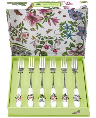 набор десертных вилок для торта "Botanic garden"