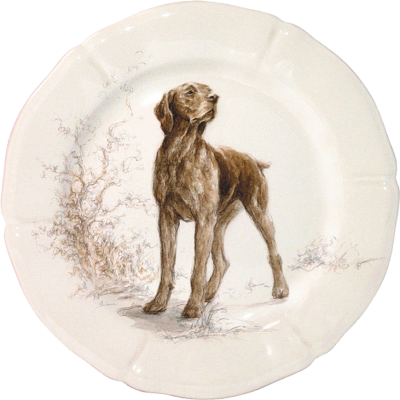тарелка десертная 23,2 см "Собаки. Солонь"