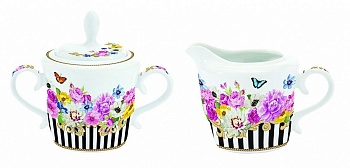 сахарница и молочник "Очаровательные цветы" 