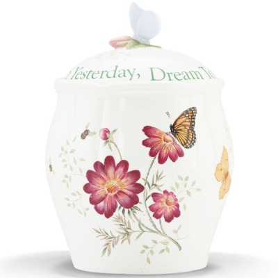 банка для печенья с крышкой "Бабочки на лугу" 