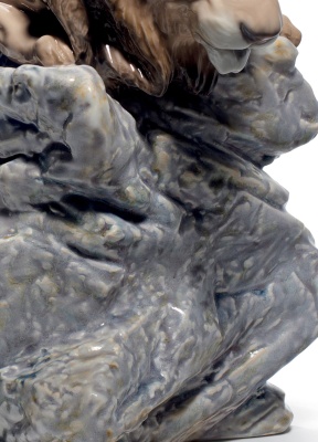 статуэтка "Притаившийся лев"