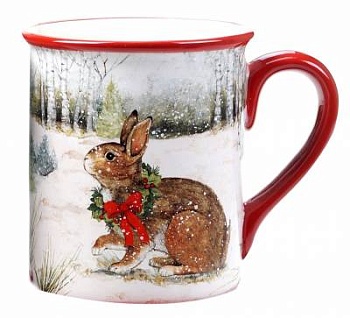 Кружка "Зимний лес. Заяц" 470мл