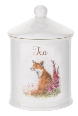 Банка для чая с крышкой  "Забавная фауна. Лиса" 14.5см 