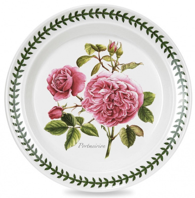 Тарелка обеденная  "Ботанический сад", "Розы. Портмейрион" 25 см