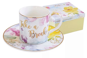 чашка с блюдцем "Любовь" 250 мл. 