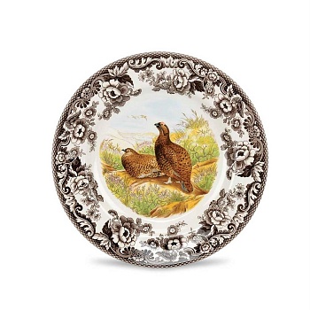 тарелка закусочная 20 см "Английские охотничьи мотивы. Красная куропатка" 