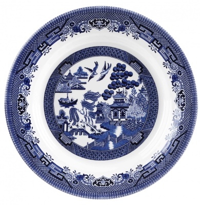 Блюдо 28,5 см "Голубая ива" 