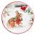 Тарелка пирожковая "Зимний лес. Заяц" 15см