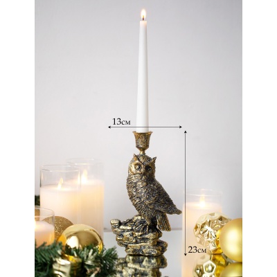 Подсвечник Сова 13х7х23см