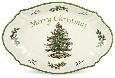 блюдо овальное 28 см "Рождественская ель"