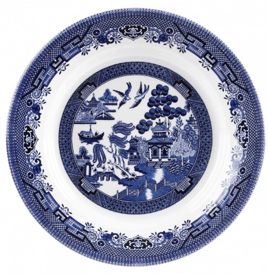 Блюдо 28,5 см "Голубая ива" 