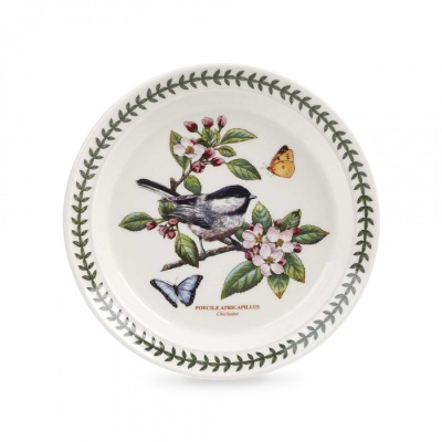Тарелка закусочная "Ботанический сад. Птицы. Синица" 21,5см
