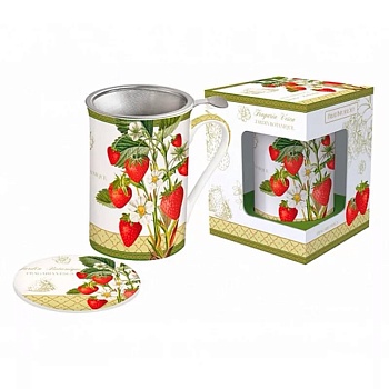 кружка заварочная "Клубника" 