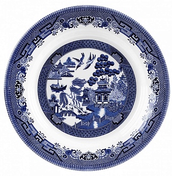 Блюдо 28,5 см "Голубая ива" 