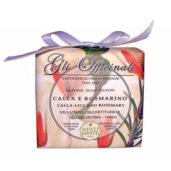 Натуральное мыло "GLI OFFICINALI" Calla Lily & Rosemary  Калла и Розмарин  200 г