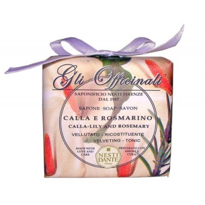 Натуральное мыло "GLI OFFICINALI" Calla Lily & Rosemary  Калла и Розмарин  200 г