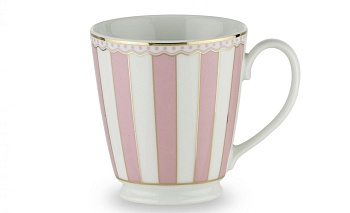 кружка 360 мл "Карнавал (розовая полоска)"