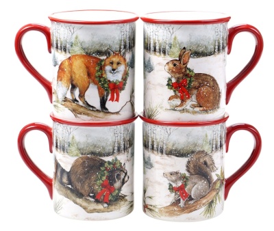 Кружка "Зимний лес. Заяц" 470мл